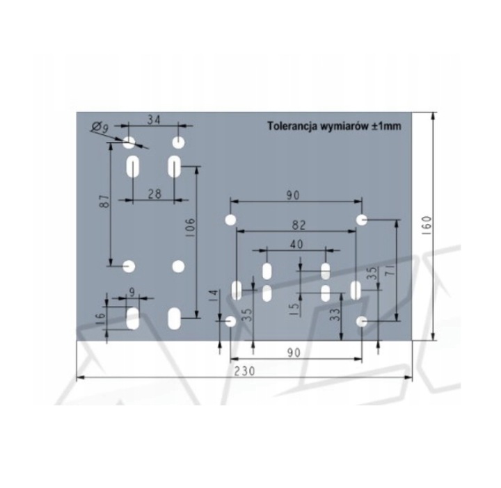 SZEROKA PÓŁKA do STELAŻ kokpit NA SHIFTER i HAMULEC X4RACE