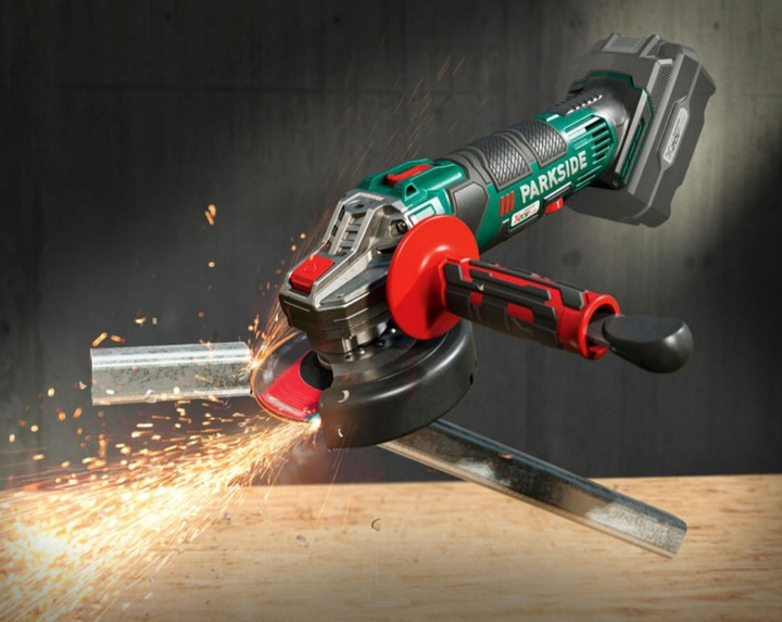 Akumulatorowa szlifierka kątowa Parkside 20V PWSA