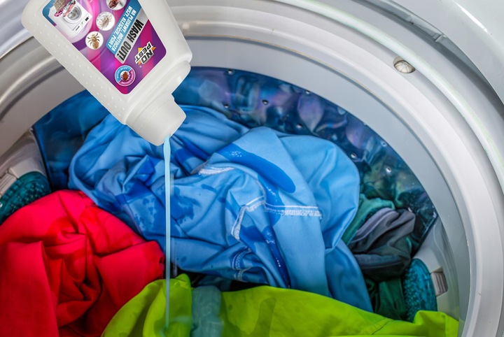 ŚRODEK DO PRANIA NA PLUSKWY ROZTOCZA WSZY KLESZCZE PCHŁY JAJA LARW