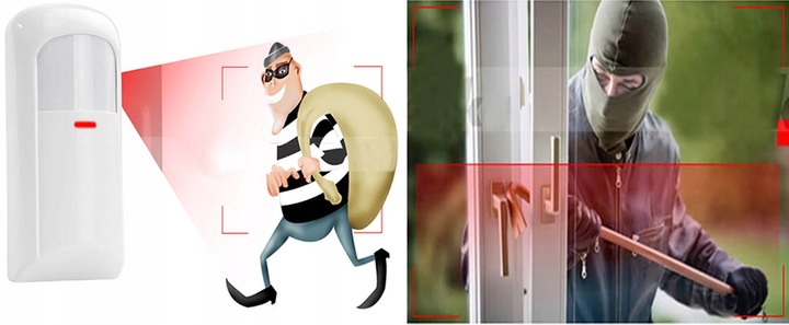 BEZPRZEWODOWY ALARM LCD GSM APP SYRENY POLSKI