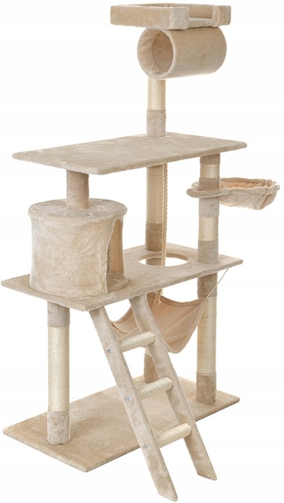 DRAPAK DLA KOTA WIEŻA LEGOWISKO DOMEK Z HAMAKIEM