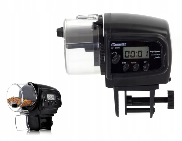 Automatyczny karmnik dla ryb LCD dozownik karmidło IDEALNY W CZASIE URLOPU