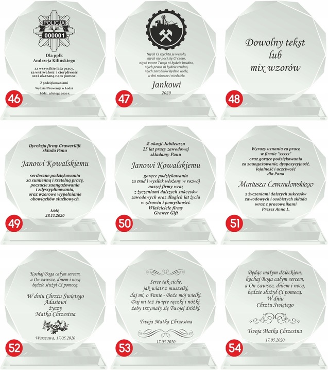 PREZENT PAMIĄTKA URODZINY 1-99 LAT ROCZNICA ŚLUBU