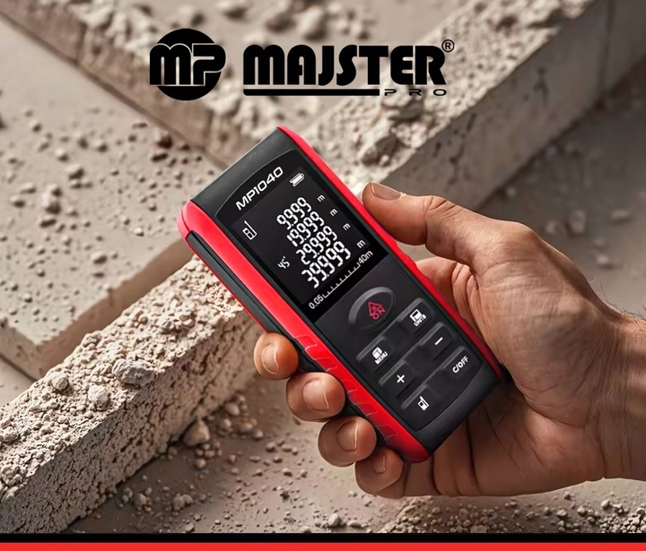 DALMIERZ LASEROWY 40M CYFROWY MIERNIK POZIOMICA LASEROWA MP1040