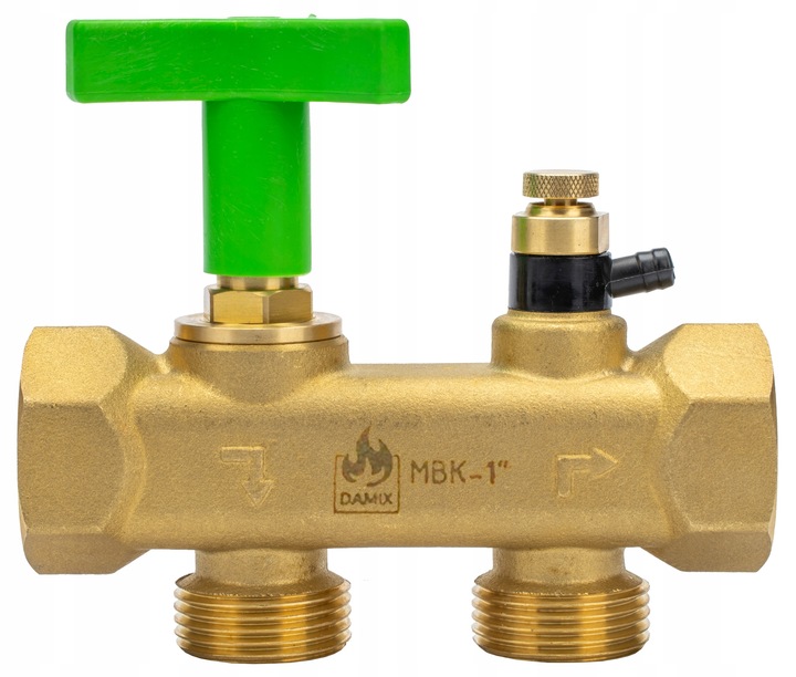 ZAWÓR PRZYŁĄCZE DO ZMIĘKCZACZA WODY BYPASS FI 1" GW CAL MULTIBLOCK SOLIDNY