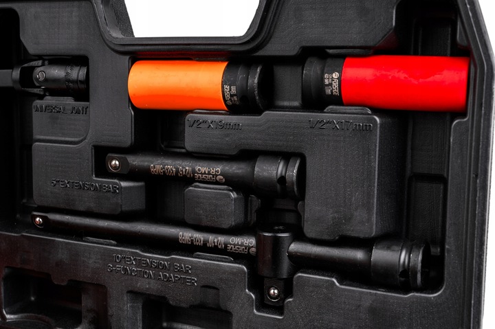 ZESTAW KLUCZY NASADOWYCH UDAROWYCH NASADKI UDAROWE KLUCZ DO KÓŁ 32 EL. 1/2"