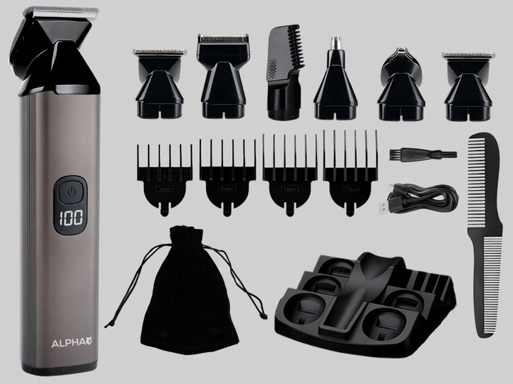 Trymer Do Nosa, Brody, Ciała - Maszynka Do Włosów 10w1 Magnetyczne