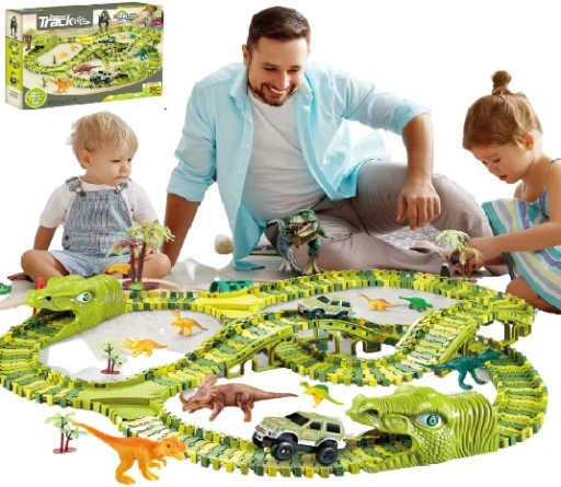 DINOZAURY TOR WYŚCIGOWY ZESTAW DINO 271EL 3,6M XXL