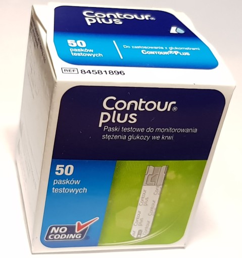Paski do pomiaru glukozy Contour Plus 50 sztuk