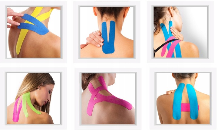 4x FACE TAPE TEJPY DO TAPINGU TWARZY TAŚMA KINEZJOLOGICZNA PLASTRY 2,5