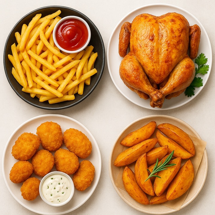 FRYTKOWNICA BEZTŁUSZCZOWA DWUKOMOROWA 9L AIR FRYER 2200W 10 PROGRAMÓW