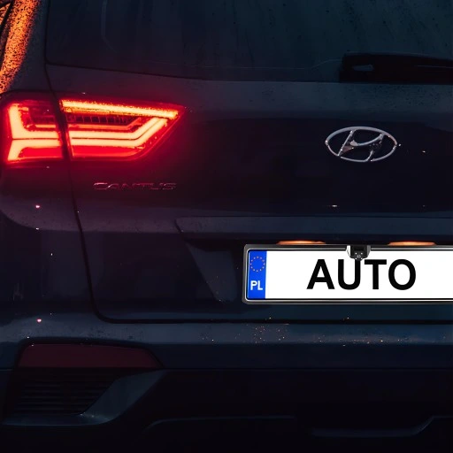 KAMERA COFANIA Z LED W RAMCE TABLICA REJESTRACYJNA