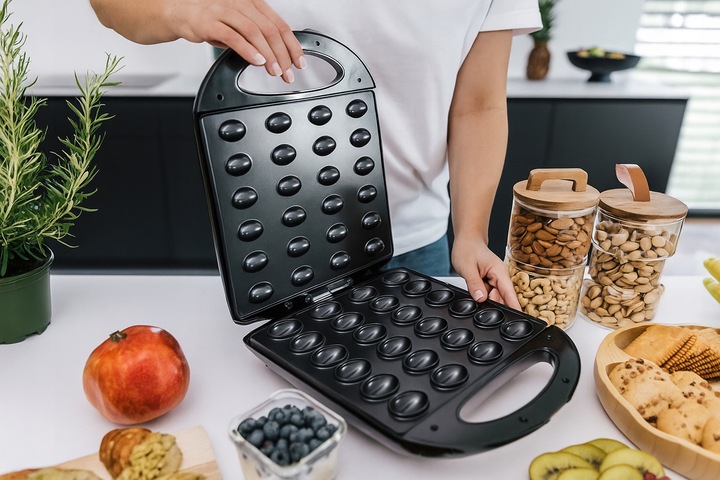 Opiekacz Do Orzeszków Ciastek Forma Nieprzywierająca Powłoka 24 SZT