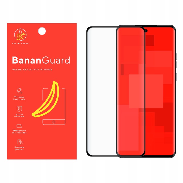 Szkło hartowane 5D BananGuard pełne do Motorola Edge 40 Neo