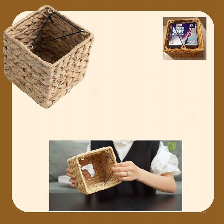 Pojemnik na Chusteczki Derwetki Pudełko na Ręczniki Papierowe