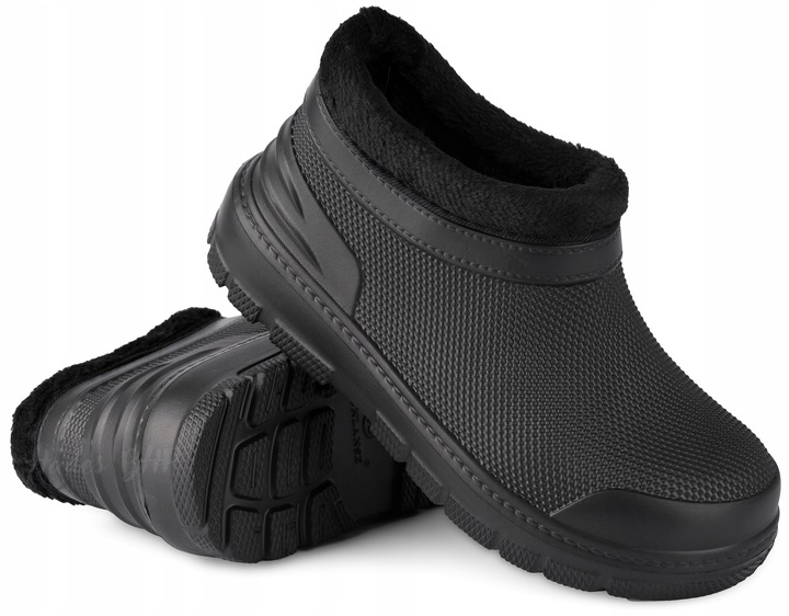 KALOSZE DAMSKIE OCIEPLANE krótkie piankowe zimowe lekkie chodaki EVA