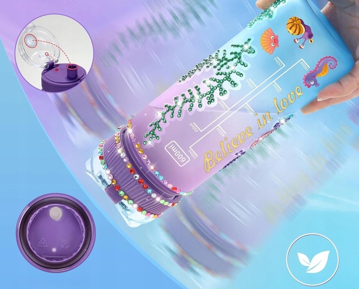 Zestaw Kreatywny Plastyczny Artystyczny Haft Diamentowy Butelka Ozdabiania