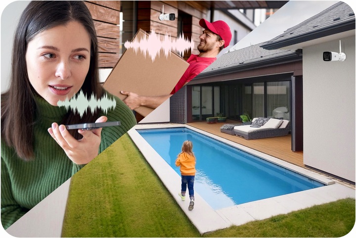 Kamera Zewnętrzna IP GSM 3G 4G LTE SIM 4MPx TUBOWA 4xZOOM METAL AUDIO LED