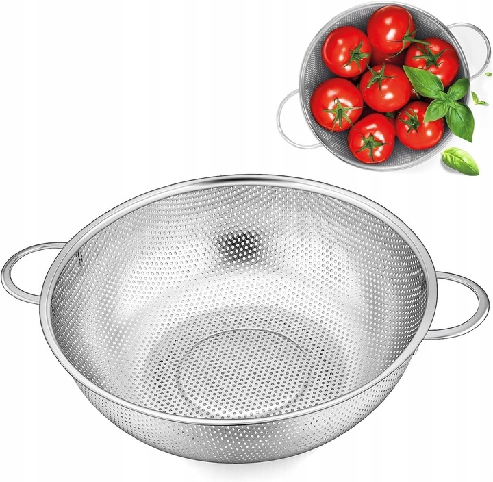 CEDZAK METALOWY DURSZLAK SITKO KUCHENNE NA MAKARON WARZYWA SUSZARKA