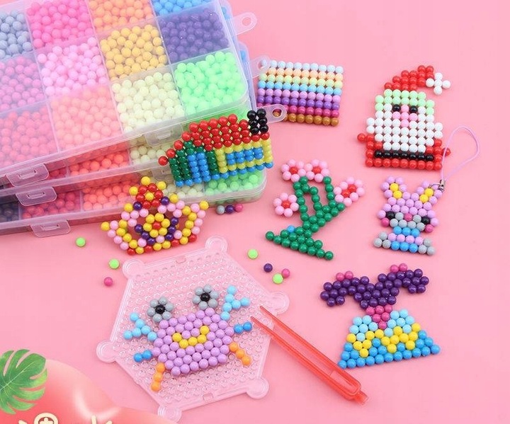 Koraliki Wodne Duży Zestaw do Tworzenia Bransoletek Biżuterii z Akcesoriami