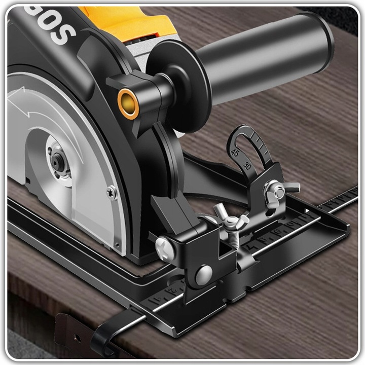 Adapter prowadnica z odsysaczem do szlifierki kątowej 125mm osłona