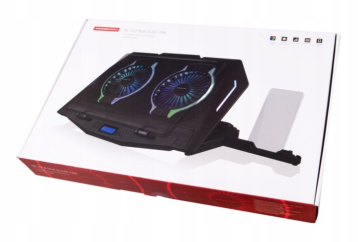 PODKŁADKA CHŁODZĄCA DO LAPTOPA Z EKRANEM 15,6 ORAZ 17,3 CALA MODECOM CF21