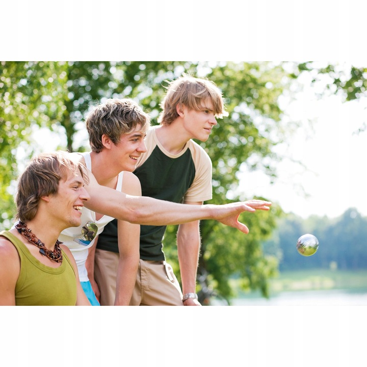 Kule Bule Boule Gra + Pokrowiec Petanque 8 Kul do Gry 8szt Duże Zestaw Etui