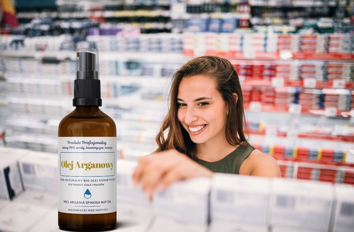 Olej olejek ARGANOWY 100 ml naturalny do twarzy