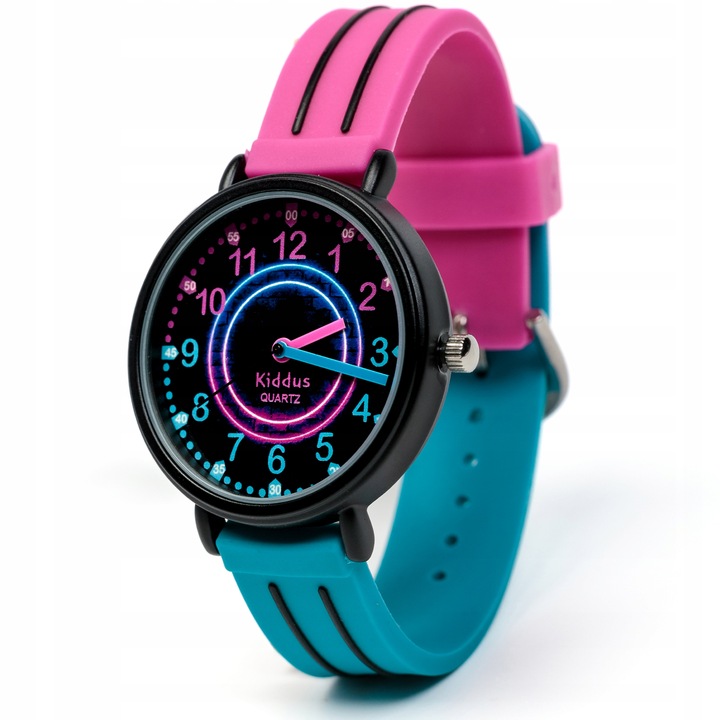 Kiddus Zegarek edukacyjny dla dzieci, idealny do nauki odczytywania godziny
