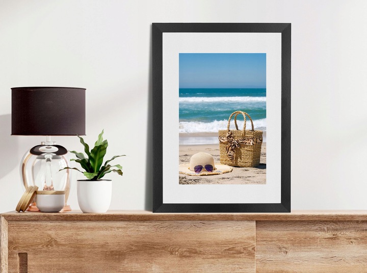 Ramka A3 ramki na zdjęcia 29,7x42 cm czarna rama MDF na ścianę CADRO