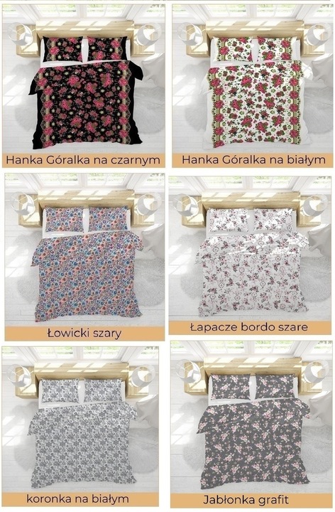 Komplet pościeli 160x200 gruba Polska bawełna 100% dużo wzorów - certyfikat
