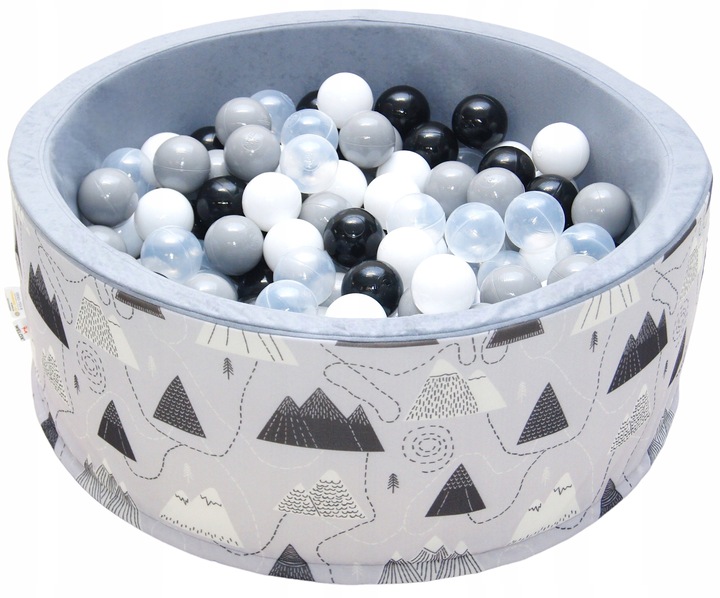 Suchy basen z piłkami kulkami 200szt dla dzieci piłeczkami 80x30 kojec