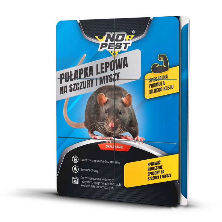 SILNY LEP PUŁAPKA KLEJ ŁAPKA NA SZCZURY MYSZY GRYZONIE NO PEST BARDZO