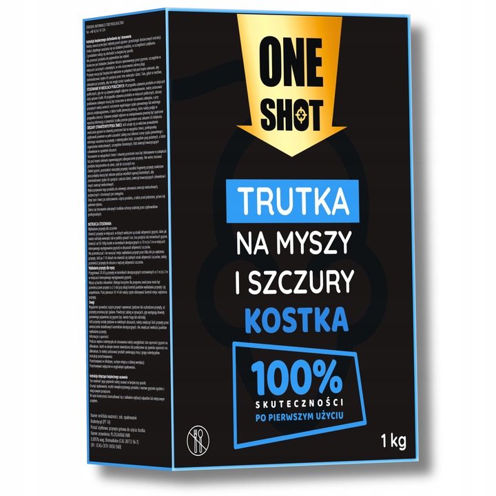 ONESHOT NA MYSZY SZCZURY KOSTKA trutka 1Kg BROMA