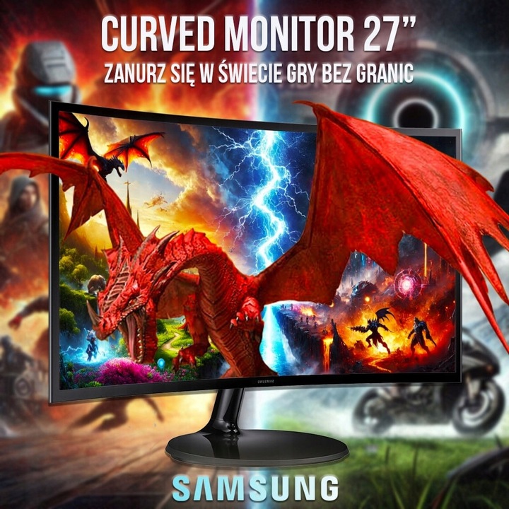 ZESTAW KOMPUTER GAMINGOWY 27"100Hz |RYZEN 5|VEGA 11|32GB|1TB| WI-FI|WIN 11