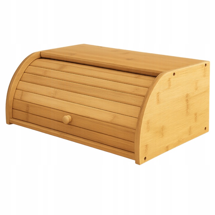 CHLEBAK bambusowy ROLL-TOP duży POJEMNIK na pieczywo EKO kuchnia