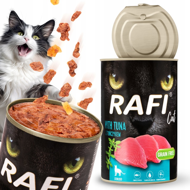 DOLINA NOTECI RAFI KOCIA KARMA DLA KOTA MOKRA PUSZKA MIX SMAKÓW