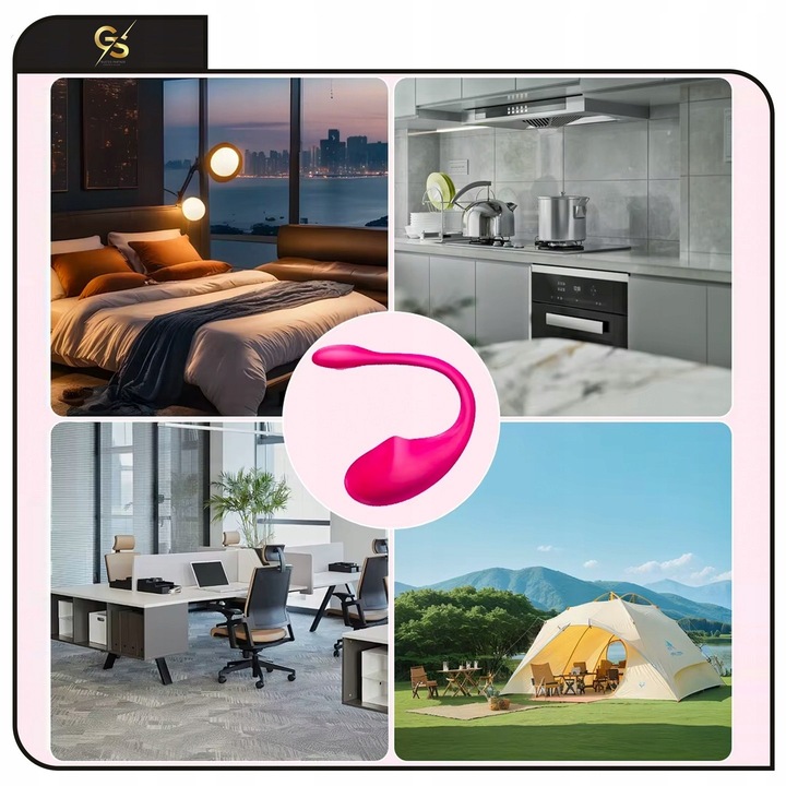 WIBRATOR JAJKO Z APLIKACJĄ ZDALNIE STEROWANY BLUETOOTH TELEFONEM PAR