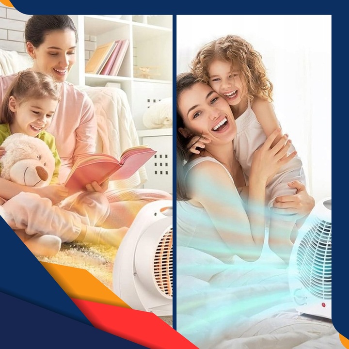 TERMOWENTYLATOR GRZEJNIK ELEKTRYCZNY FARELKA OGRZEWACZ Z TERMOSTATEM