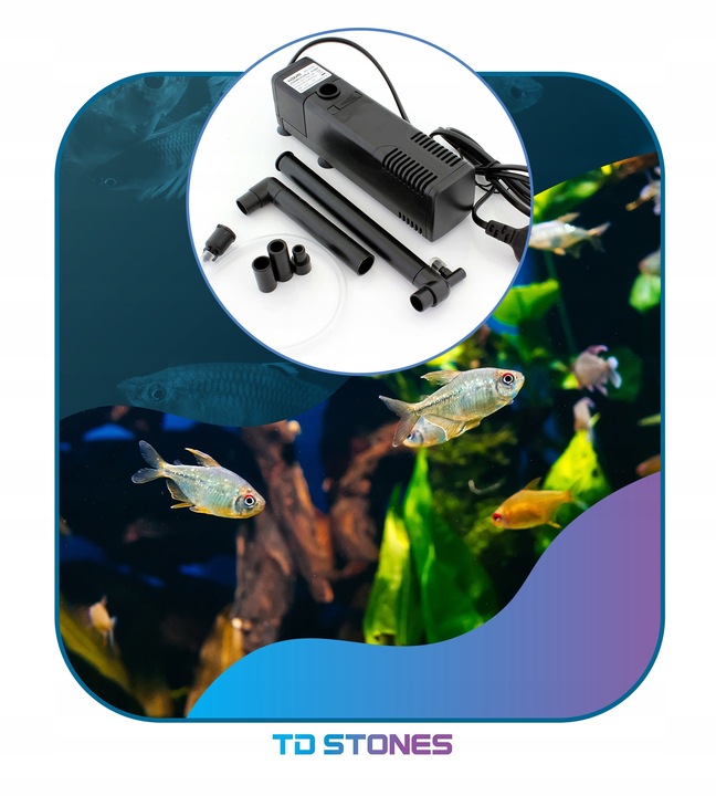 FILTR DO AKWARIUM WEWNĘTRZNY Z DESZCZOWNICA DO MAŁEGO ZBIORNIKA 30l