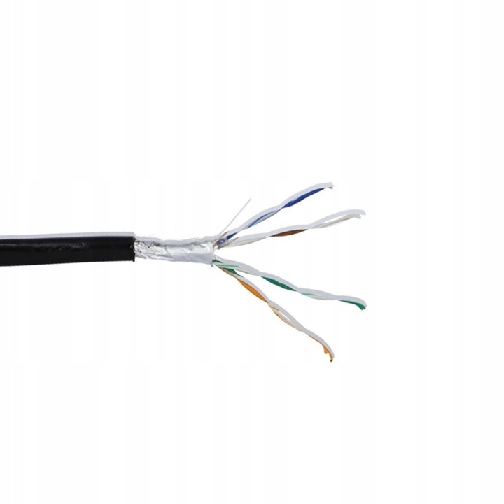 Kabel sieciowy zewnętrzny LAN skrętka komputerowa FTP 5E UV CCA 305m