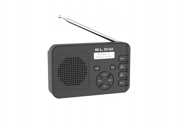 RADIO CYFROWE KUCHENNE BUDOWLANE PRZENOŚNE LCD BLUETOOTH DAB+ FM AUX