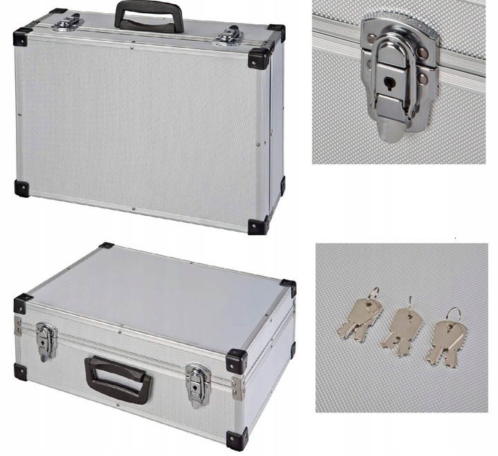 WALIZKA ALUMINIOWA SKRZYNKA NARZĘDZIOWA NA NARZĘDZIA SPRZĘT CASE