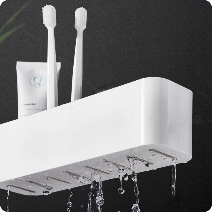 Uchwyt na szczoteczki do zębów Wieszak Organizer łazienkowy Kubek Pojemnik