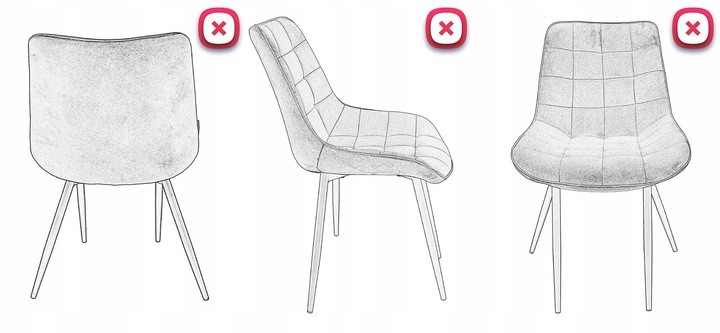 KRZESŁO TAPICEROWANE do salonu WELUROWE pikowane MISTY beżowe JUMIhome