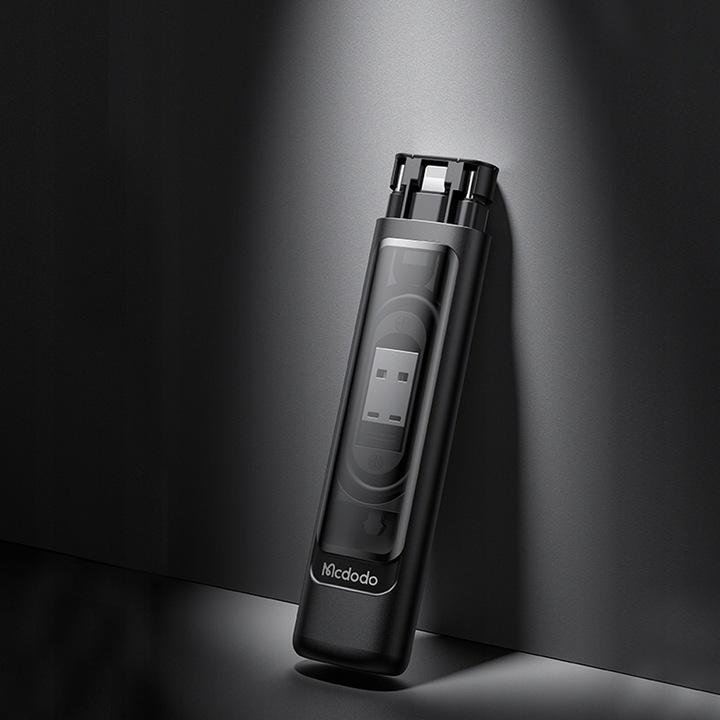 MCDODO PODRÓŻNY ZESTAW KABLI ADAPTERÓW USB DO TELEFONU KOMPUTERA Z ETUI 9W1