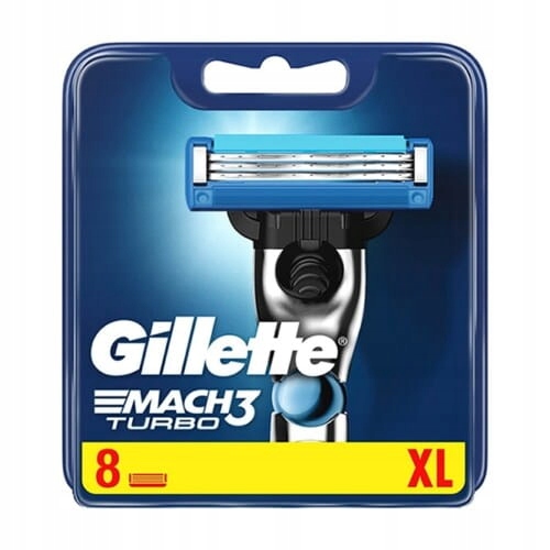 GILLETTE MACH 3 TURBO ORYGINALNE OSTRZA 8szt