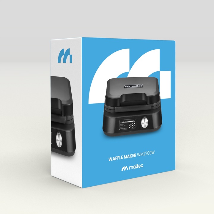 GOFROWNICA DUŻE GOFRY REGULACJA TEMPERATURY DŹWIĘK MOCNA 2200W