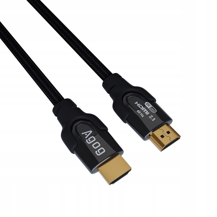 Kabel PRZEWÓD HDMI 2.1 MIEDŹ 8K 60HZ 4K 120Hz 48Gbps MOCNY UHS PRO do TV 2m