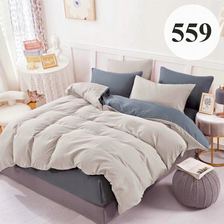 POŚCIEL 200x220 KOMPLET DWUSTRONNA Z PRZEŚCIERADŁEM MIŁA DUŻO WZORÓW #